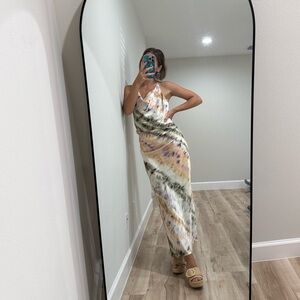 Zara Multicolor Tie-Dye Maxi Dress